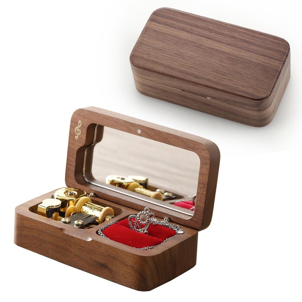 5522 Wooden Jewelery Music Box with wind-up, You are my sunshine Musical